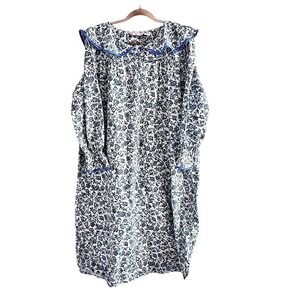 Vtg Victoria Secret Floral Cotton Nightgown L Gold Label Cottagecore Prairie